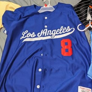 Kobe Bryant head gear classic baseball jersey